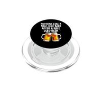 Rien de tel qu'une Bonne bière Froide après Une Bonne Boisson de bière Froide PopSockets PopGrip pour MagSafe
