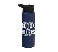 Rien d'un peu de Botox et de remplissages ne peut pas réparer - Dermatologue Stainless Steel Insulated Water Bottle