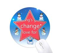 rien ne changera mon amour bonhomme de neige, tapis de souris série star mat