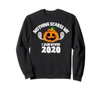 Rien ne me Fait Peur, J'Ai survécu à 2020 - Ghost Pumpkin Halloween Sweatshirt
