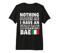 Rien ne me Fait Peur, J'Ai Une Relation Italienne Bae T-Shirt Haut de Gamme