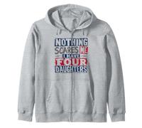 Rien ne m'effraie, J'Ai Quatre Filles pour Darks Sweat à Capuche