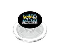 Rien ne m'effraie, J'Ai Trois Filles pour Darks PopSockets PopGrip pour MagSafe
