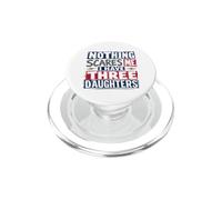 Rien ne m'effraie, J'Ai Trois Filles pour Darks PopSockets PopGrip pour MagSafe