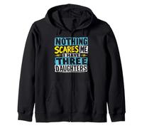 Rien ne m'effraie, J'Ai Trois Filles pour Darks Sweat à Capuche