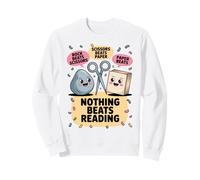 Rien ne Vaut la Lecture - Ciseaux à Papier Amusants pour Amateurs de Livres Sweatshirt