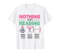 Rien ne Vaut la Lecture - Ciseaux à Papier Amusants pour Amateurs de Livres T-Shirt