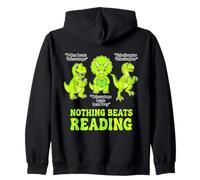 Rien ne Vaut la Lecture Pierre Papier Ciseaux Dino Book Sweat à Capuche