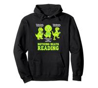 Rien ne Vaut la Lecture Pierre Papier Ciseaux Dino Book Sweat à Capuche