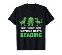 Rien ne Vaut la Lecture Pierre Papier Ciseaux Dino Book T-Shirt
