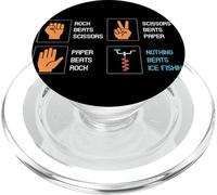 Rien ne Vaut la pêche sur Glace Hobby Pêcheur sur Glace Poisson sur Glace PopSockets PopGrip pour MagSafe