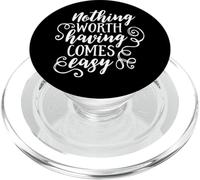 Rien ne Vaut la Peine d'être Venu Facilement et motivant PopSockets PopGrip pour MagSafe