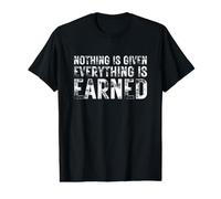 Rien n'est donné Tout est gagné Motivation d'entrepreneur T-Shirt Graphique avec Valeur