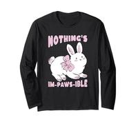 Rien n'est im-Paws-Ible, Jolie Phrase de Lapin Manche Longue