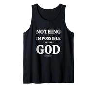 Rien n'est Impossible à Dieu Luc 1:37 La Foi chrétienne Débardeur