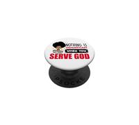 Rien n'est insignifiant Lorsque Vous servez Dieu Chrétien Jésus PopSockets PopGrip Adhésif