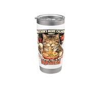 Rien n'est plus apaisant qu'un bol rempli de ramen Funny Cat Gobelet isotherme en acier inoxydable double paroi