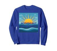 Rien Que Le Ciel Bleu - Sunny Optimism Sweatshirt, Unisexe pour Adultes, Bleu Royal, S