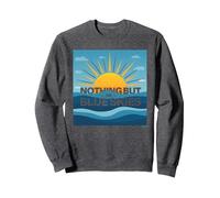 Rien Que Le Ciel Bleu - Sunny Optimism Sweatshirt, Unisexe pour Adultes, Chiné Foncé, S