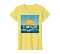 Rien Que Le Ciel Bleu - Sunny Optimism T-Shirt, Femme, Citron, 3XL
