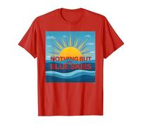 Rien Que Le Ciel Bleu - Sunny Optimism T-Shirt, Homme, Rouge, S