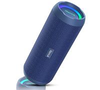 RIENOK Enceinte Portable Bluetooth aux Basses Renforcées, 30H, Bluetooth 5.3, 30W Enceinte Puissante, IPX7, AUX, TF Carte, pour Fêtes/Voyage/Extérieur, Bleu