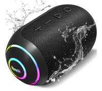 RIENOK S4 Enceinte Bluetooth Portable Bluetooth 5.3 Puissante Étanche IPX7 Petit Sans Fil Appairage Stéréo Support Carte TF