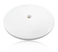 Rierdge Lazy Susan Lot de 2 plateaux rotatifs à roulement à billes en acrylique blanc de 15 cm pour gâteaux, épices - Parfait pour la cuisine et le garde-manger avec rotation à 360°