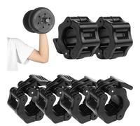Rierousy 6 pcs Collier de Barre, Bague Serrage 30 mm, Rapide Stop Disque, Fixations de l'Haltère pour Un Entraînement Sûr et Un Changement Rapide de La Plaque de Poids