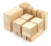 Rierousy Tilleul Sculpture Blocs de Sculpture en Naturelle Cube Bois, sculpture bois, Bloc en Bois Massif de Balsa à Sculpter pour Enfants et Adultes DIY