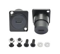 Riertostng Lot de 2 connecteurs USB 3.1 - Type D - USB type C femelle vers femelle - Module passe-passe fixe avec vis d'installation - Adaptateur d'extension de données haute vitesse 10 Gbps