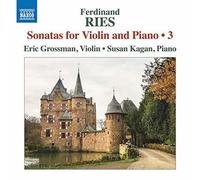 Ries / Grossman / Kagan - Sonatas For Violin & Piano 3 [Compact Discs]