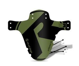 Riesel Design® 2023/24 Mudguard Garde-Boue pour VTT avec Serre-câbles/Garde-Boue élégant et Garde-Boue Moderne pour Toutes Les Tailles de vélo Vert Olive