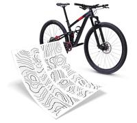 Riesel Design® - Frame:Guard Protection de Cadre de vélo - Film de Protection élégant pour Cadre de vélo - 17 Formes Autocollantes pour Tout Le Cadre - Lignes de Hauteur