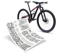 Riesel Design® - Frame:Tape 3000" Kit Protection de Cadre de vélo - Film de Protection élégant - 17 Formes Auto-adhésives - Gris Japonais