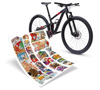 Riesel Design® - Frame:Tape 3000" Kit Protection de Cadre de vélo - Film de Protection élégant - 17 Formes Auto-adhésives - Stickerbomb eyecatcher