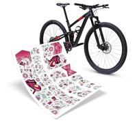 Riesel Design® - Frame:Tape 3000" Kit Protection de Cadre de vélo - Film de Protection élégant - 17 Formes Auto-adhésives - Candy