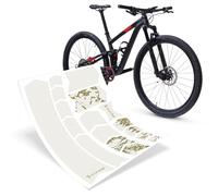 Riesel Design® Frame:Tape 3000 Protection de Cadre de vélo - Film de Protection élégant pour vélo / 17 Films de Protection Autocollants pour vélo/Film de Protection de Cadre VTT pour l'ensemble du