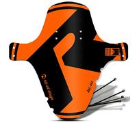 Riesel Design Modèle Plus Long Koloss 4 Attaches de câble 2 décalcomanies-Garde-Boue Avant MTB-Orange