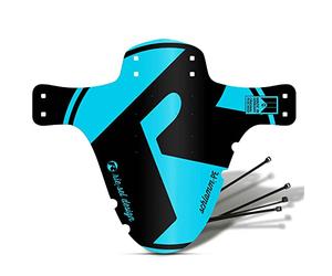 Riesel Design ® Garde Boue : modèle Schlamm - PE- livré avec Colliers Rilsan/Garde-Boue de vélo élégant et Moderne pour Toutes Les Tailles de vélo, pneus Jusqu’à 2.6’’ - Made in Germany - Blue