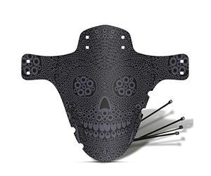 Riesel Design ® Garde Boue : modèle Schlamm - PE- livré avec Colliers Rilsan/pour Toutes Les Tailles de vélo, pneus Jusqu’à 2.6’’ - Made in Germany - Los Muertos