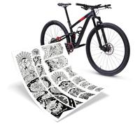 Riesel Design® - Frame:Tape 3000" Kit Protection de Cadre de vélo - Film de Protection élégant - 17 Formes Auto-adhésives - Vanlife