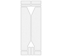 Riesel Design® - Protection de Fourche de vélo « Fork :Guard Clear » - Film de Protection élégant pour vélo composé de 2 Grandes Formes Autocollantes pour fourches suspendues et rigides