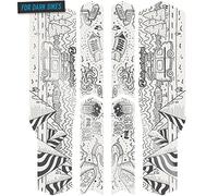 Riesel Design Protections Autocollantes Triangle Arrière Cadre de vélo - Tape 3000 Honeycomb - Vanlife Silver