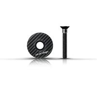 Riesel Design Stem : Cap Bouchon de diretion Adulte Unisexe, Stealth, 1 1/8" (2,85 cm)