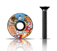 Riesel Design Stem : Cap Bouchon de diretion Adulte Unisexe, Stickerbomb eyecatcher, 1 1/8" (2,85 cm)