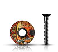 Riesel Design Stem : Cap Bouchon de diretion Mixte | Ahead Capuchon avec vis en aluminium pour vélo de route, Gravel, Cyclocross, VTT - Pour toutes les tiges de fourche de 1/18"