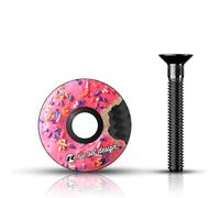 Riesel Design Stem : Cap Bouchon de diretion Mixte | Ahead Capuchon avec vis en aluminium pour vélo de route, Gravel, Cyclocross, VTT - Pour toutes les tiges de fourche de 1/18"