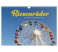 Riesenräder - Ein Spaß für jung und alt. (Wandkalender 2026 DIN A4 quer), CALVENDO Monatskalender: Kunterbunte Unterhaltung.