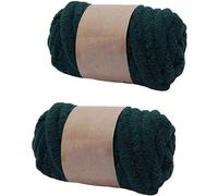 RIESKAS Lot de 2 pelotes de fil chenille super épais à tricoter pour couvertures, tapis, chapeaux, écharpes, 250 g - Violet